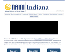 Tablet Screenshot of namiindiana.org